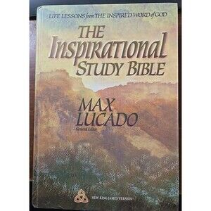 The Inspirational Study Bible Hardcover Max Lucado NKJV 1995